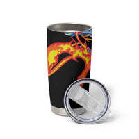 Japanese Asanoha Pattern Tumbler Cup Sun Flame Slayer Dragon Hinokami Kagura Spirit LT9 - Polynesian Pride