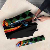 Japanese Asanoha Pattern Umbrella Sun Flame Slayer Dragon Hinokami Kagura Spirit - Polynesian Pride