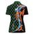 Japanese Asanoha Pattern Women Polo Shirt Sun Flame Slayer Dragon Hinokami Kagura Spirit - Polynesian Pride