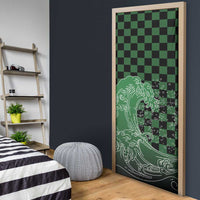 Japanese Asanoha Pattern Door Cover Water Breathing Slayer Dragon LT9 - Polynesian Pride