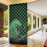 Japanese Asanoha Pattern Door Cover Water Breathing Slayer Dragon LT9 - Polynesian Pride