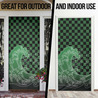 Japanese Asanoha Pattern Door Cover Water Breathing Slayer Dragon LT9 - Polynesian Pride