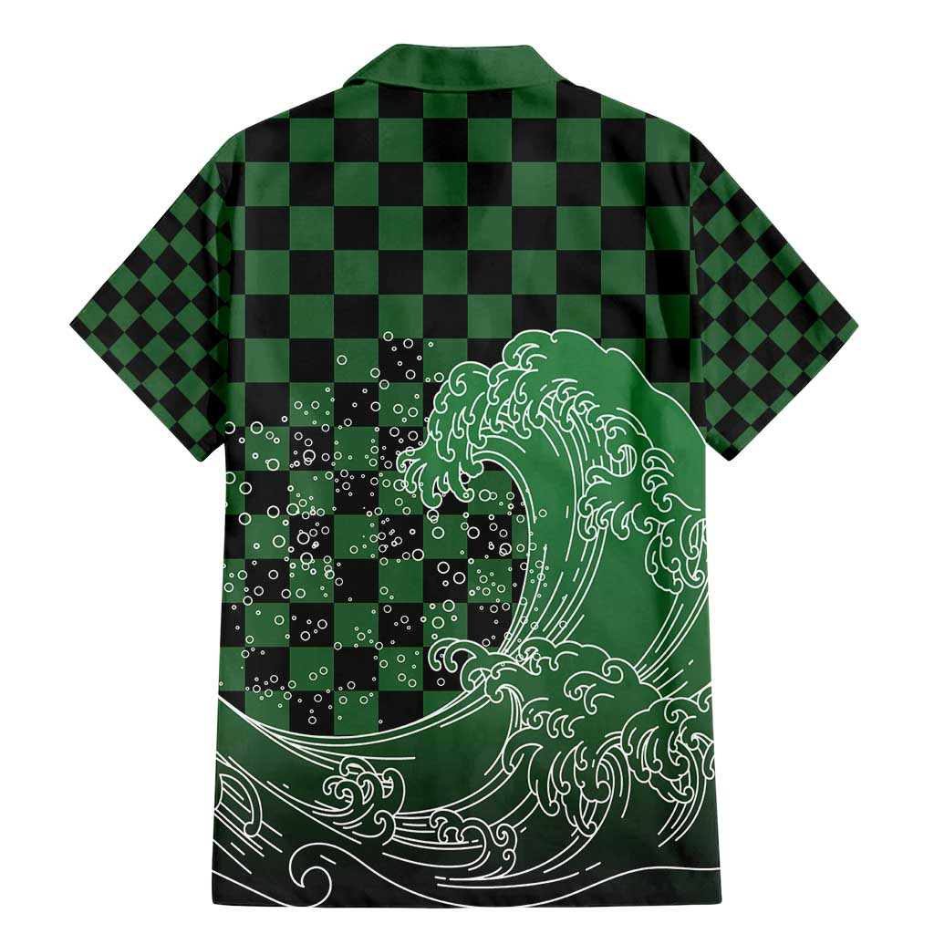 Japanese Asanoha Pattern Family Matching Mermaid Dress and Hawaiian Shirt Water Breathing Slayer Dragon LT9 - Polynesian Pride