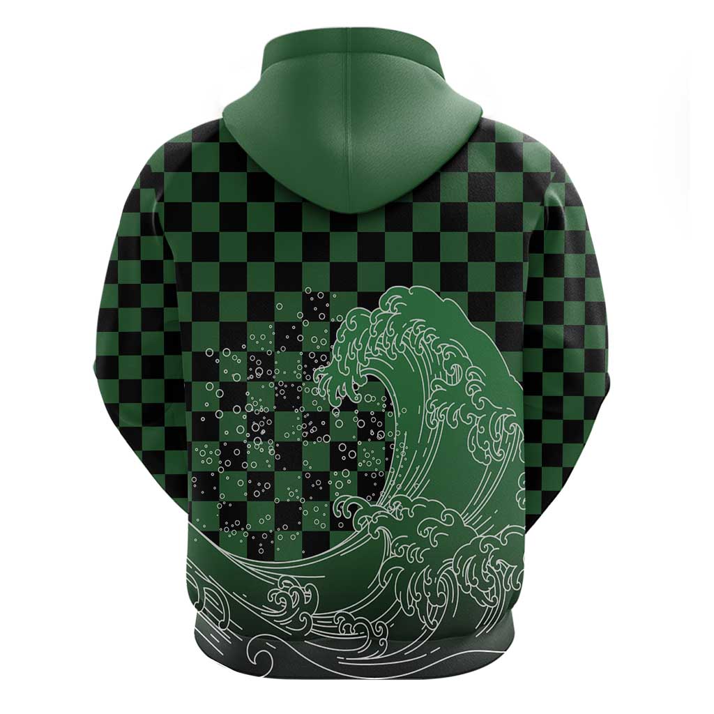 Japanese Asanoha Pattern Hoodie Water Breathing Slayer Dragon LT9 - Polynesian Pride