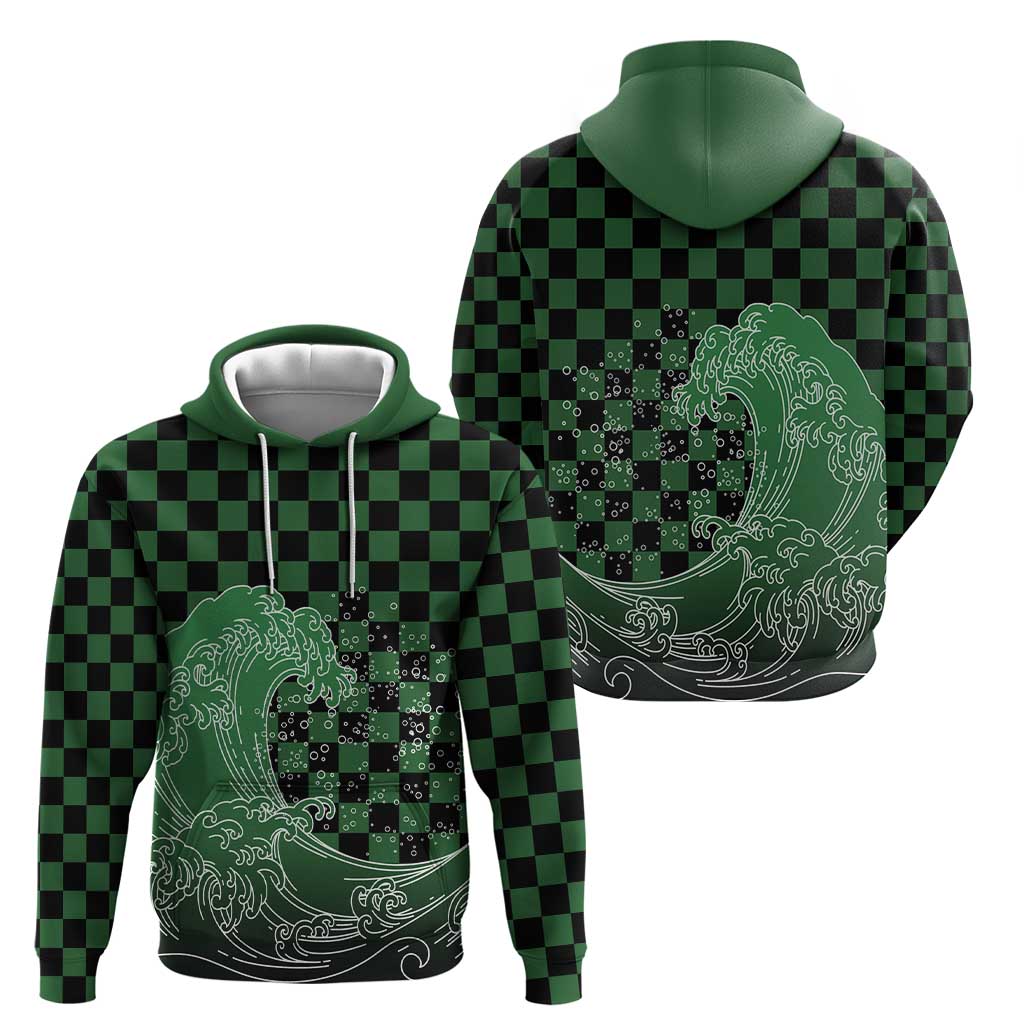 Japanese Asanoha Pattern Hoodie Water Breathing Slayer Dragon LT9 - Polynesian Pride