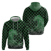 Japanese Asanoha Pattern Hoodie Water Breathing Slayer Dragon LT9 - Polynesian Pride
