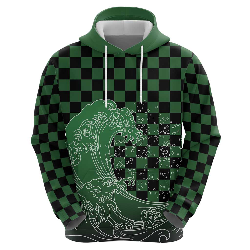 Japanese Asanoha Pattern Hoodie Water Breathing Slayer Dragon LT9 - Polynesian Pride