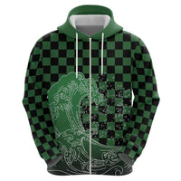 Japanese Asanoha Pattern Hoodie Water Breathing Slayer Dragon LT9 - Polynesian Pride