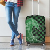 Japanese Asanoha Pattern Luggage Cover Water Breathing Slayer Dragon - Polynesian Pride