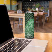 Japanese Asanoha Pattern Skinny Tumbler Water Breathing Slayer Dragon - Polynesian Pride