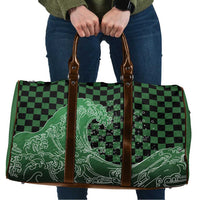 Japanese Asanoha Pattern Travel Bag Water Breathing Slayer Dragon LT9 Green - Polynesian Pride