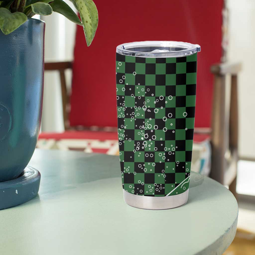 Japanese Asanoha Pattern Tumbler Cup Water Breathing Slayer Dragon - Polynesian Pride