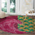 Japanese Bishamon-Kikkou Pattern Round Carpet Water Pillar Silent River Flow - Polynesian Pride