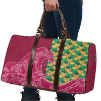 Japanese Bishamon-Kikkou Pattern Travel Bag Water Pillar Silent River Flow - Polynesian Pride