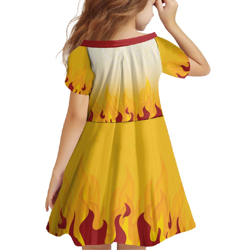 Japanese Kaen Pattern Family Matching Off Shoulder Maxi Dress and Hawaiian Shirt Flame Pillar Blazing Lion Heart LT9 - Polynesian Pride