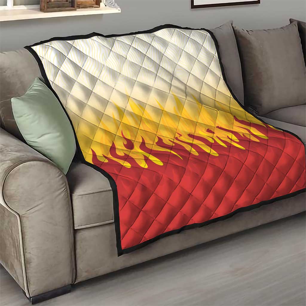 Japanese Kaen Pattern Quilt Flame Pillar Blazing Lion Heart LT9 - Polynesian Pride