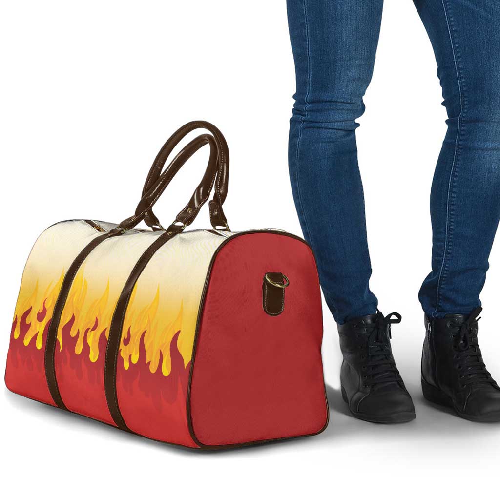 Japanese Kaen Pattern Travel Bag Flame Pillar Blazing Lion Heart LT9 - Polynesian Pride