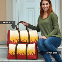 Japanese Kaen Pattern Travel Bag Flame Pillar Blazing Lion Heart LT9 - Polynesian Pride