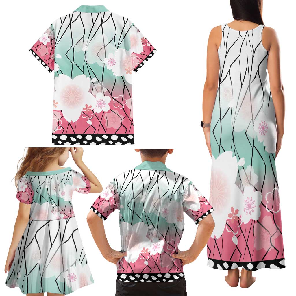 Japanese Kocho Pattern Family Matching Tank Maxi Dress and Hawaiian Shirt Insect Pillar Butterfly Flower Fairy LT9 - Polynesian Pride