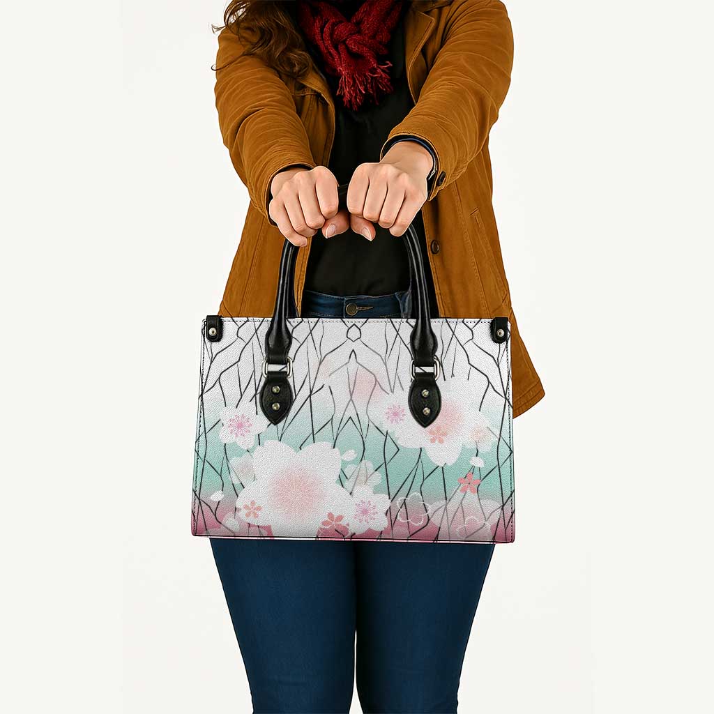 Japanese Kocho Pattern Leather Bag Insect Pillar Butterfly Flower Fairy LT9 - Polynesian Pride