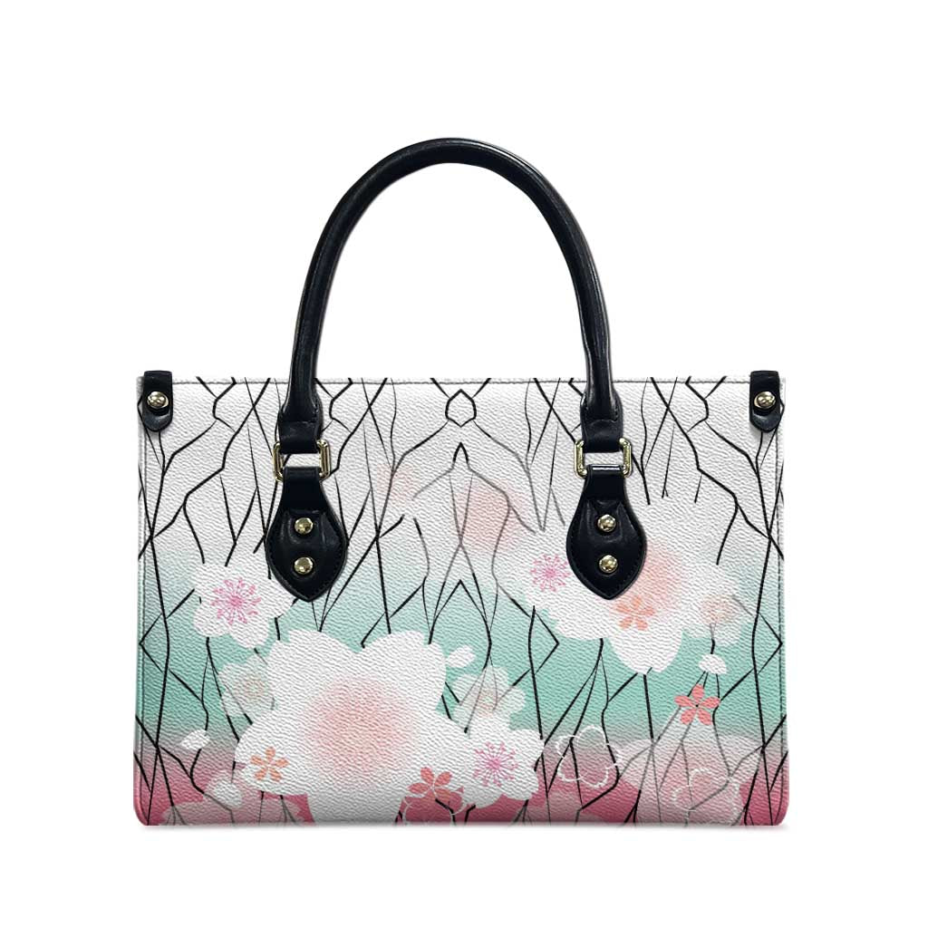 Japanese Kocho Pattern Leather Bag Insect Pillar Butterfly Flower Fairy LT9 - Polynesian Pride