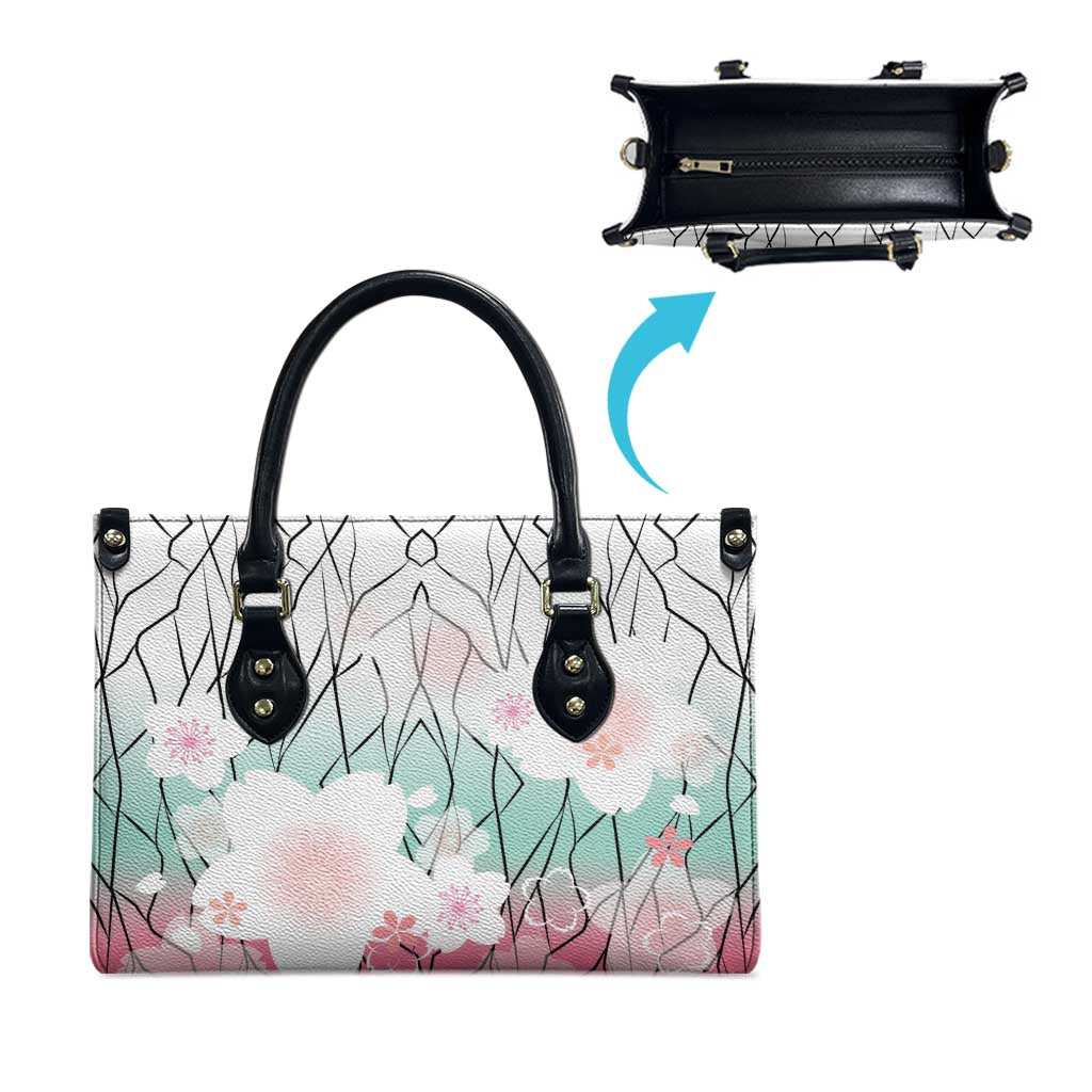 Japanese Kocho Pattern Leather Bag Insect Pillar Butterfly Flower Fairy LT9 - Polynesian Pride
