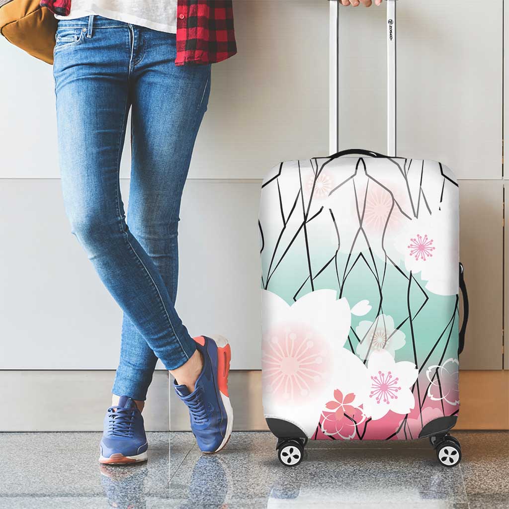 Japanese Kocho Pattern Luggage Cover Insect Pillar Butterfly Flower Fairy - Polynesian Pride