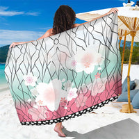 Japanese Kocho Pattern Sarong Insect Pillar Butterfly Flower Fairy LT9 One Size 44 x 66 inches Pink - Polynesian Pride