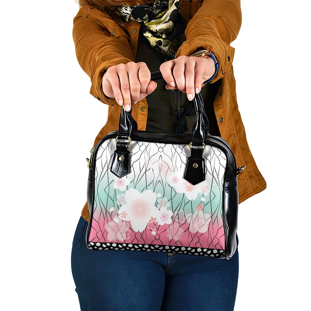 Japanese Kocho Pattern Shoulder Handbag Insect Pillar Butterfly Flower Fairy - Polynesian Pride