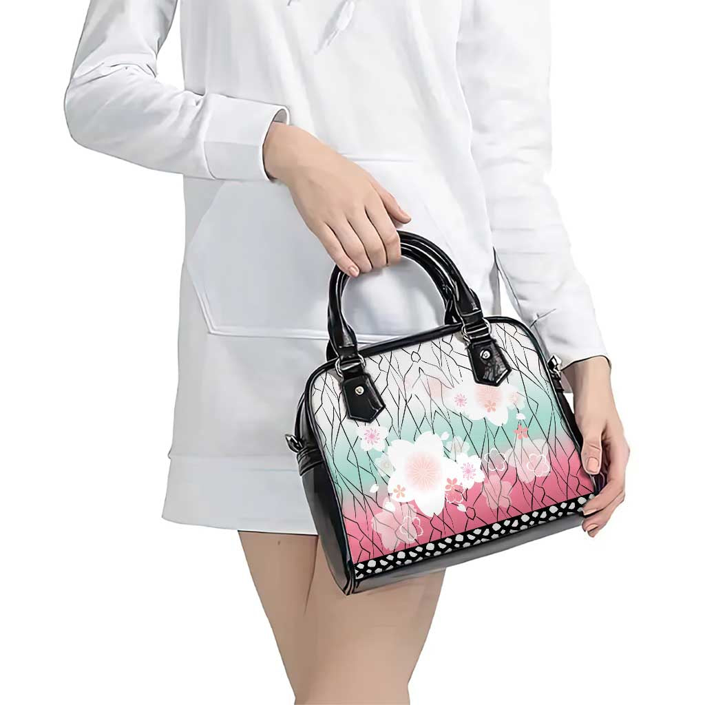 Japanese Kocho Pattern Shoulder Handbag Insect Pillar Butterfly Flower Fairy - Polynesian Pride