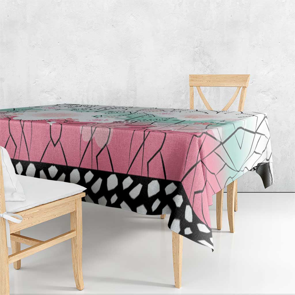 Japanese Kocho Pattern Tablecloth Insect Pillar Butterfly Flower Fairy - Polynesian Pride