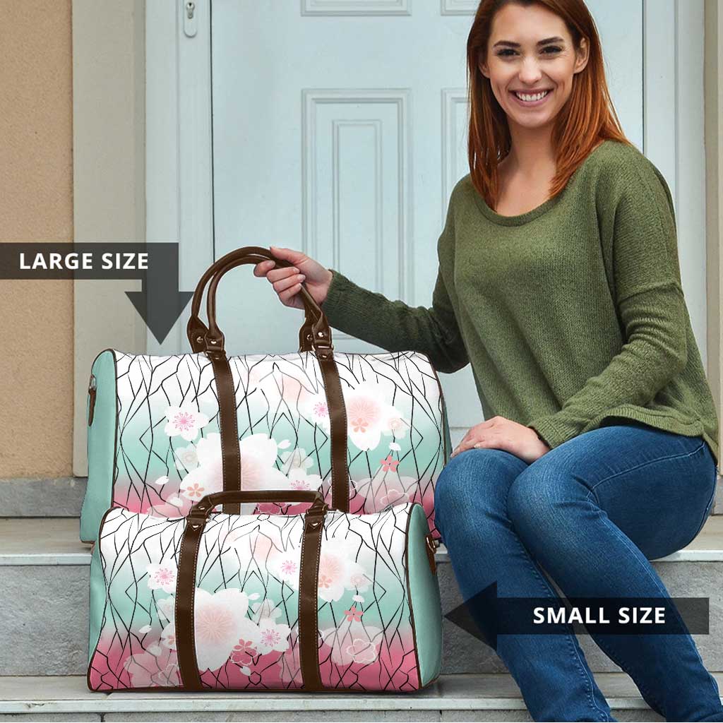 Japanese Kocho Pattern Travel Bag Insect Pillar Butterfly Flower Fairy - Polynesian Pride