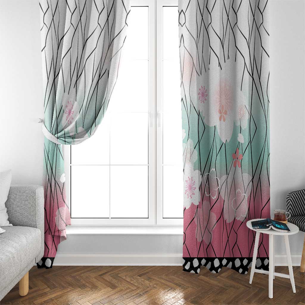 Japanese Kocho Pattern Window Curtain Insect Pillar Butterfly Flower Fairy LT9 - Polynesian Pride