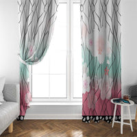 Japanese Kocho Pattern Window Curtain Insect Pillar Butterfly Flower Fairy LT9 - Polynesian Pride