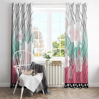 Japanese Kocho Pattern Window Curtain Insect Pillar Butterfly Flower Fairy LT9 - Polynesian Pride