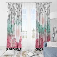 Japanese Kocho Pattern Window Curtain Insect Pillar Butterfly Flower Fairy LT9 - Polynesian Pride