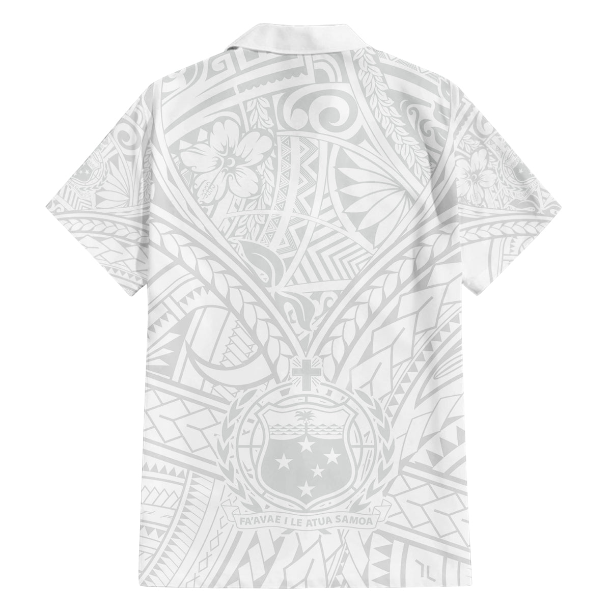 Samoa Lotu Tamaiti Family Matching Long Sleeve Bodycon Dress and Hawaiian Shirt Polynesian White Sunday Simple LT9 - Polynesian Pride