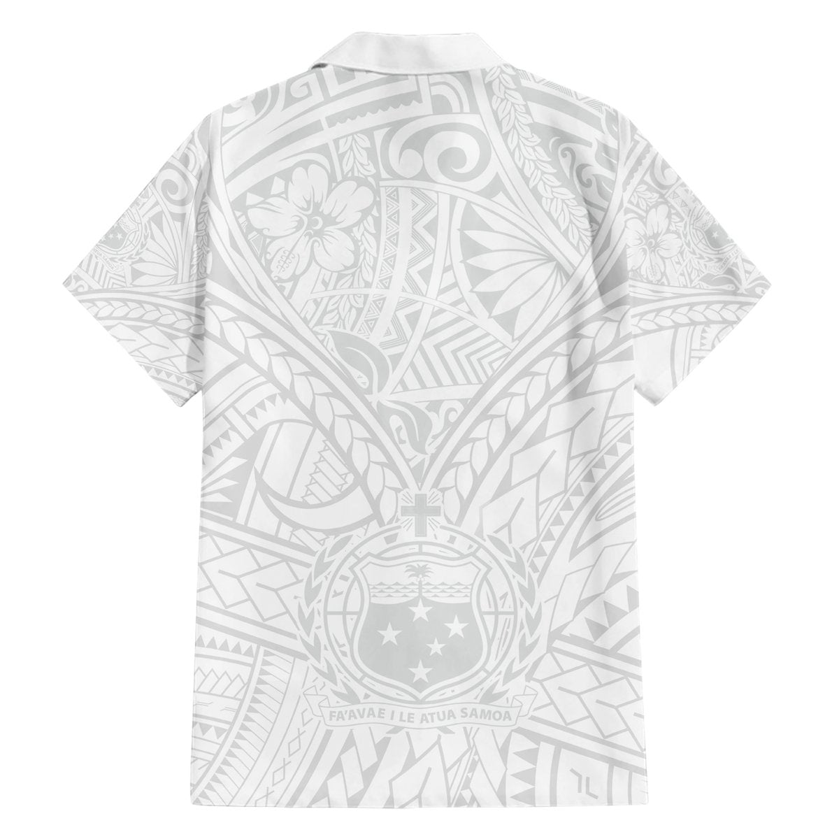Samoa Lotu Tamaiti Hawaiian Shirt Polynesian White Sunday Simple LT9 - Polynesian Pride