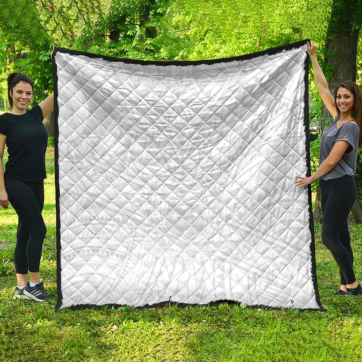 Samoa Lotu Tamaiti Quilt Polynesian White Sunday Simple LT9 - Polynesian Pride