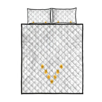 Tonga White Sunday Quilt Bed Set Polynesian Plumeria Tribal Simple LT9 White - Polynesian Pride