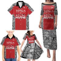 Custom Tonga Rugby Mate Ma'a Family Matching Puletasi and Hawaiian Shirt Tonga XIII Make History Pacific Champions LT9 - Polynesian Pride