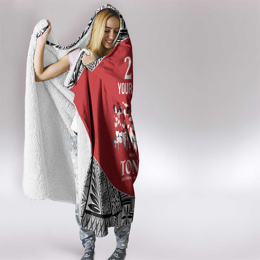 Custom Tonga Rugby Mate Ma'a Hooded Blanket Tonga XIII Make History Pacific Champions