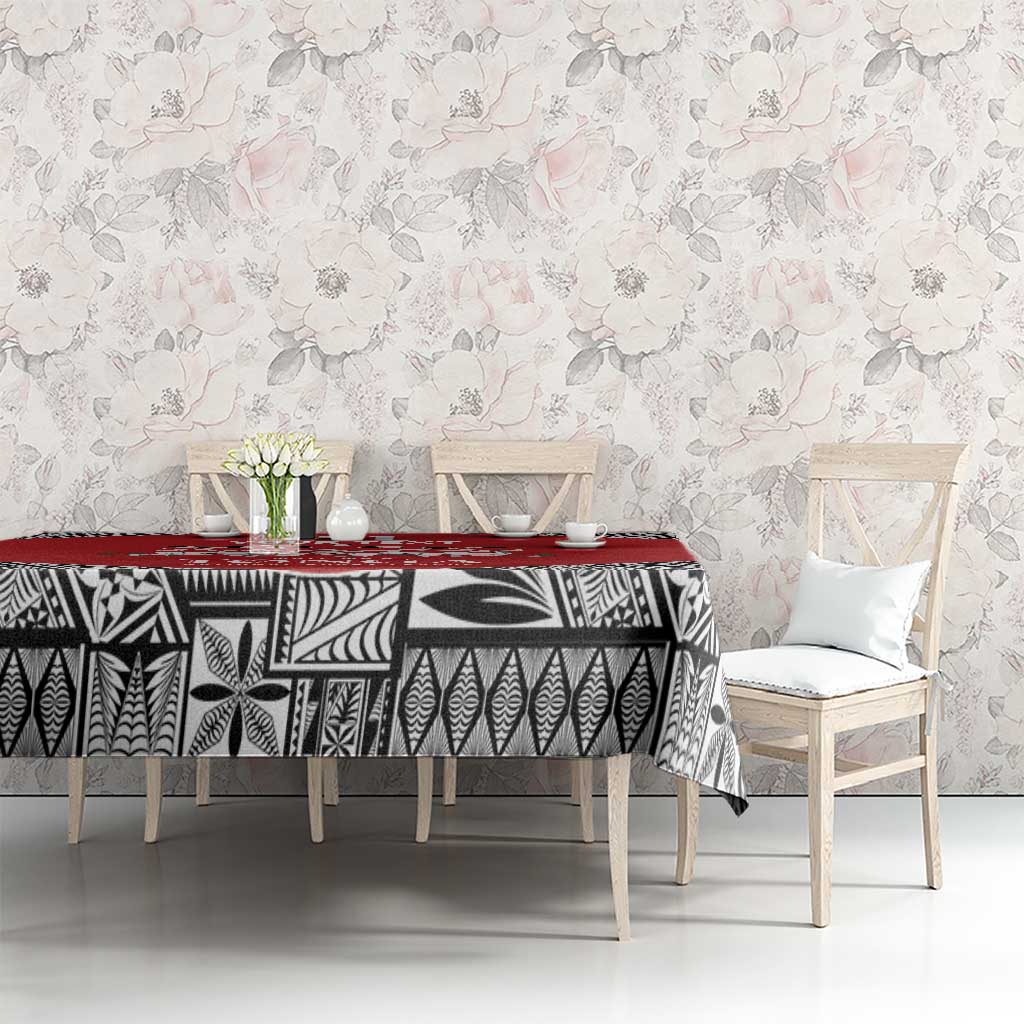 Custom Tonga Rugby Mate Ma'a Tablecloth Tonga XIII Make History Pacific Champions