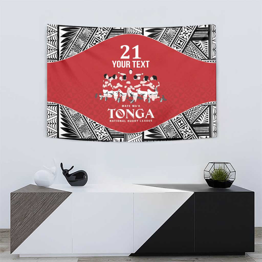 Custom Tonga Rugby Mate Ma'a Tapestry Tonga XIII Make History Pacific Champions LT9 - Polynesian Pride