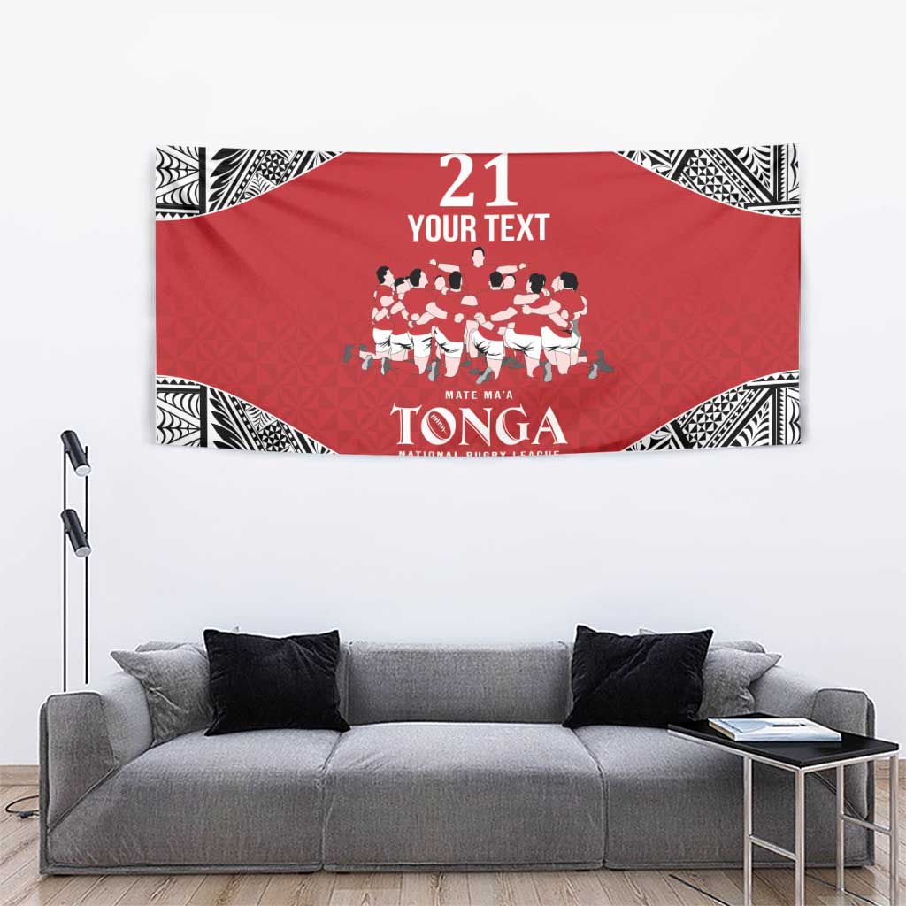 Custom Tonga Rugby Mate Ma'a Tapestry Tonga XIII Make History Pacific Champions LT9 - Polynesian Pride