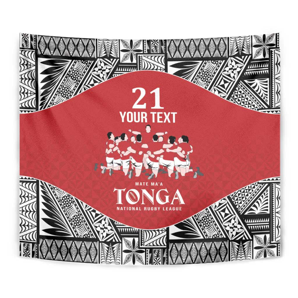 Custom Tonga Rugby Mate Ma'a Tapestry Tonga XIII Make History Pacific Champions LT9 - Polynesian Pride