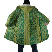 Hawaii Lei with Tribal Quilt Motif Cloak - Polynesian Pride