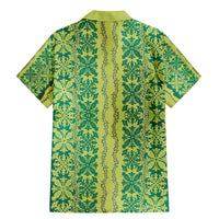 Hawaii Lei with Tribal Quilt Motif Family Matching Mermaid Dress and Hawaiian Shirt LT9 - Polynesian Pride