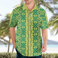 Hawaii Lei with Tribal Quilt Motif Hawaiian Shirt LT9 - Polynesian Pride