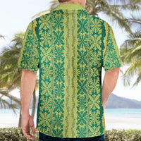 Hawaii Lei with Tribal Quilt Motif Hawaiian Shirt LT9 - Polynesian Pride